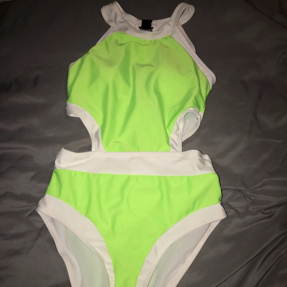 Highlighter yellow swim